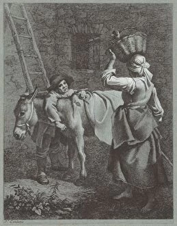 Shepherd Boy Speaking to a Farm Girl, 1764. Creator: Francesco Londonio