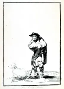 Hunchback Prints: The Shepherd, c1760-1820. Artist: Francisco Goya