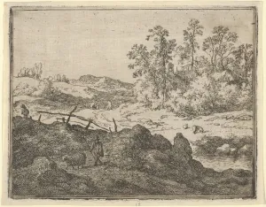 Everdingen Prints: The Shepherd and the Lamb, 17th century. Creator: Allart van Everdingen