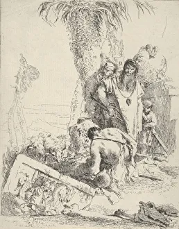 Treasure Prints: Shepherd with Two Magicians, from the Scherzi, ca. 1743-57