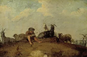 A shepherd reading, 1631-1685. Creator: Johann Heinrich Roos