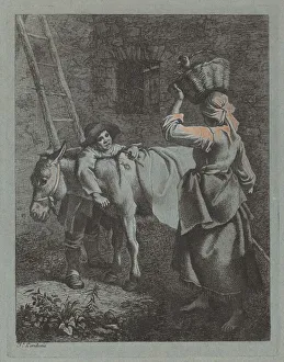 Shepherd Speaking to a Peasant Woman, 1760 / 1764. Creator: Francesco Londonio