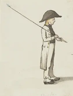 Copyspace Prints: A shepherd with a triangular hat, c1840s. Creator: Jakob Dielmann