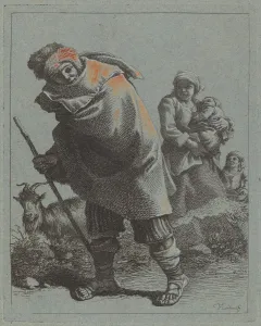 Shepherd with Walking Stick and a Peasant Woman with Child, 1758/1759 Shepherd with Walking Stick and a Peasant Woman with Child, 1758/1759