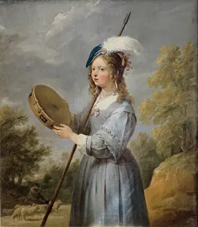 David Prints: Shepherdess, 1655. Creator: David Teniers II