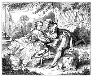 Bucolic Collection: A Shepherdess, (1885)