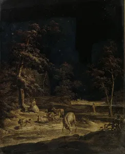 Shepherdess with Sheep, 1780-1815. Creator: Leendert Overbeek