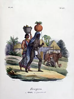 Shepherds, 1828. Artist: Marlet et Cie