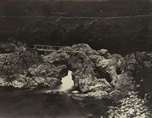 James Valentine Prints: Shepherds Bridge near Forest Lodge, 1871. Creator: James Valentine (British, 1815-1880)