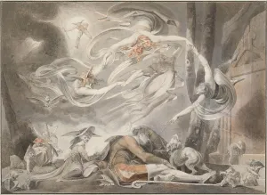 The Shepherds Dream, 1786. Artist: Fussli (Fuseli), Johann Heinrich (1741-1825) The Shepherds Dream, 1786. Artist: Fussli (Fuseli), Johann Heinrich (1741-1825)
