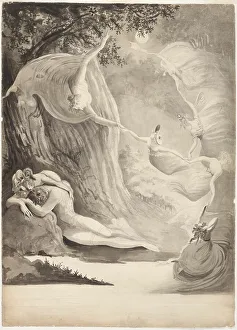 Dreaming Prints: The Shepherd's Dream, c.1820. Creator: Georgina North