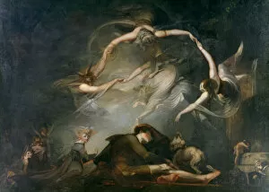 Johann Heinrich Fussli Gallery: The Shepherds Dream, from Paradise Lost, 1793. Artist: Henry Fuseli