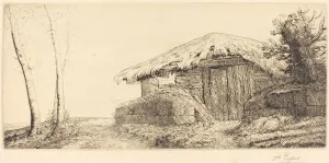Shepherd's Hut on a Hillside (Bergerie sur le coteau). Creator: Alphonse Legros Shepherd's Hut on a Hillside (Bergerie sur le coteau). Creator: Alphonse Legros