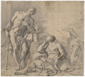 Courtship Prints: Shepherd's idyll, 1601/1700