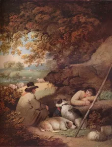 Shepherds Reposing, c18th century, (1919). Artist: George Morland