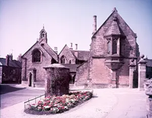Accommodation Prints: Sherborne almshouses and old water conduit