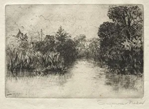 1818 1910 Prints: Shere Mill Pond (A Small Study). Creator: Francis Seymour Haden (British, 1818-1910)