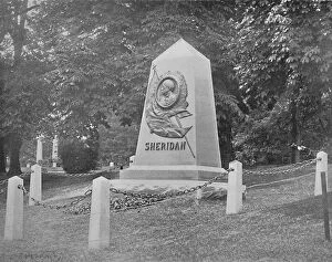 Us Army Gallery: Sheridans Tomb, National Cemetery, Washington, D.C. c1897. Creator: Unknown