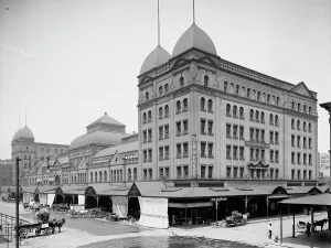Produce Prints: Sheriff Street Market, Cleveland, O[hio], c1905. Creator: Unknown