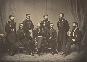 Us Army Gallery: Sherman and His Generals, 1860s. Creator: George N. Barnard