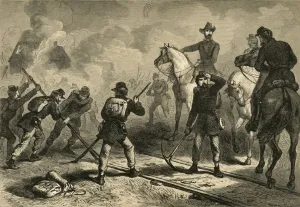 Railroad Prints: Shermans March to the Sea, (1878). Creator: Albert Bobbett