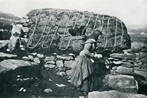 Gw Wilson Prints: A Shetland knitter, 1912. Creator: GW Wilson and Company