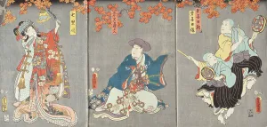 Disguise Prints: Shichiri Oboro (image 1 of 2), 1857. Creator: Utagawa Kunisada
