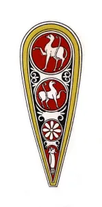 Shield, 12th century, (1843). Artist: Henry Shaw