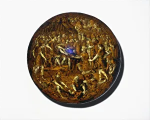 Gesso Prints: Shield, Italian, probably Bologna, ca. 1535. Creator: Girolamo da Treviso