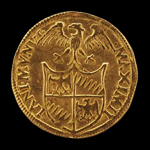 Bologna Gallery: Shield Surmounted by an Eagle [reverse], 15th or 16th century. Creator: Unknown