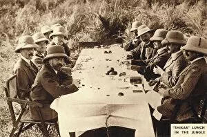 Shikar lunch in the jungle, 1911 (1935)