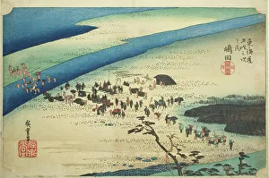 Shimada Shizuoka Japan Prints: Shimada: The Suruga Bank of the Oi River (Shimada)