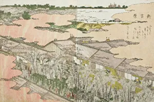 Saki No Prints: Shin Yoshiwara; Kyowa 2 (image 1 of 2), c1802. Creator: Hokusai