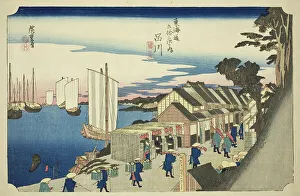 Feudal Prints: Shinagawa: Departure of the Daimyo (Shinagawa)