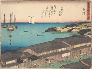 Shinagawa Station, ca. 1838. ca. 1838. Creator: Ando Hiroshige