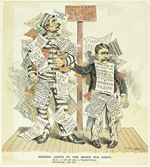 Shining Lights of the Grand Old Party, 1890. Creator: Frederick Burr Opper