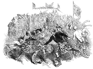Greenwich Prints: Shinnie, by the Club of True Highlanders, on Blackheath, 1845. Creator: Unknown