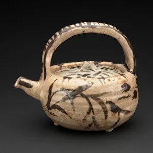 Stoneware Gallery: Shino-Ware Ewer, 17th century. Creator: Unknown