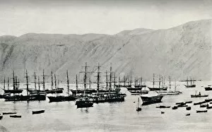 Ship Awaiting Cargoes of Nitrate at Iquique, 1911