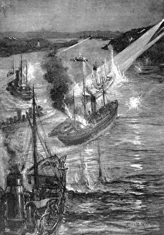 Under Fire Prints: Ship battle at the Russo-Japanese War, 1904