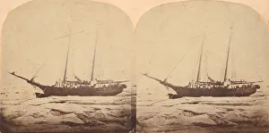 North And Central America Prints: Ship in Ice, Greenland Expedition, ca. 1859. Creator: Isaac Israel Hayes