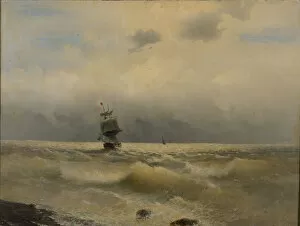 Aivazovsky Collection: Ship off the coast, First half of the 19th century