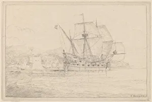 Engraving And Etching Gallery: Ship under Sail. Creator: N. Artsay