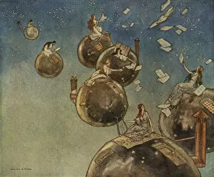 The Ship That Sailed to Mars. Artist: Timlin (1892-1943)