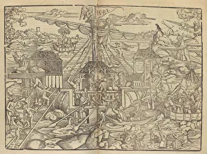 Sails Prints: The Ship of Salvation, 1512. Creator: Johann Gruninger
