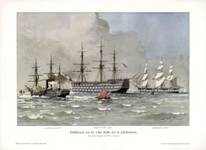 Stower Prints: Ship types from the first half of the 19th century, (1900). Artist: Willy Stower