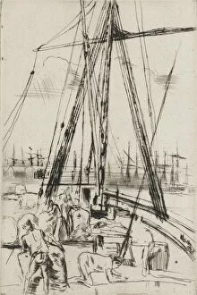 Shipping at Liverpool, 1867. Creator: James Abbott McNeill Whistler