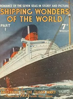 Cruise Liner Gallery: Shipping Wonders of the World Part I advertisement, 1935