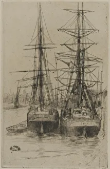 The Two Ships, 1875. Creator: James Abbott McNeill Whistler
