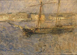 Ships at Anchor, Cherbourg no. I, n. d. Creator: Frank Edwin Scott